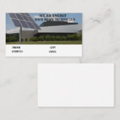 Solarpaneel Visitenkarte (Vorne/Hinten)