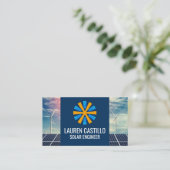 Solarpaneel | Windmill | Energie Visitenkarte (Stehend Vorderseite)