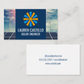 Solarpaneel | Windmill | Energie Visitenkarte (Vorne/Hinten)