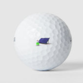 Solarpaneele und Batterie Golfball (Vorderseite)