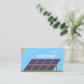 Solarpaneele-Visitenkarte Visitenkarte (Stehend Vorderseite)