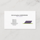 Solarpaneele-Visitenkarte Visitenkarte (Rückseite)