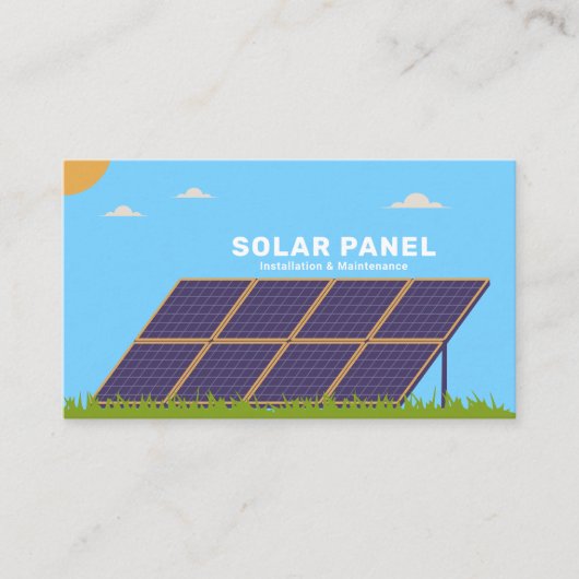 Solarpaneele-Visitenkarte Visitenkarte (Vorderseite)