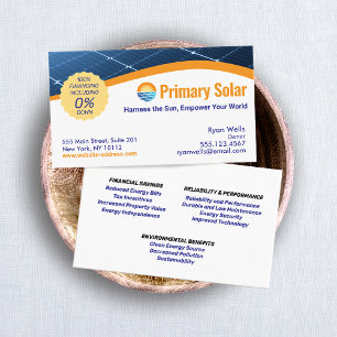 Solarpaneelenergie Visitenkarte