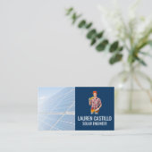 Solarpaneelingenieur Visitenkarte (Stehend Vorderseite)