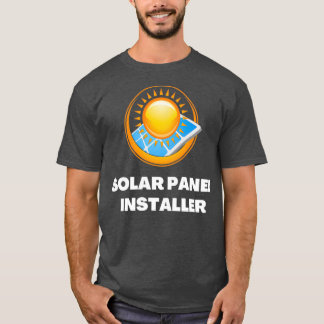 Solarpaneelinstallationstechnik - Grüne erneuerbar T-Shirt