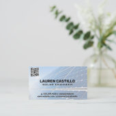 Solarpaneeltechnik | QR-Prüfcode Visitenkarte (Stehend Vorderseite)