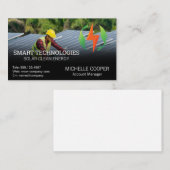 Solarpaneeltechnik | Techniker Visitenkarte (Vorne/Hinten)