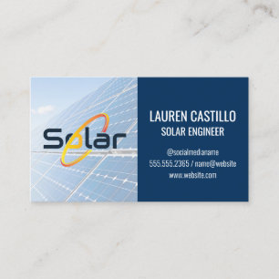 Solarpanel Energie Glühbirne QR Scan Code Visitenkarte