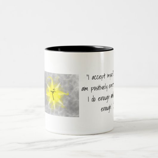 Solarplexus Chakra Kaffeemaschine Tasse mit Bekräf (Mittel)