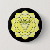 Solarplexus-Gelb-Power-Chi Chakra Knopf Button (Vorderseite)