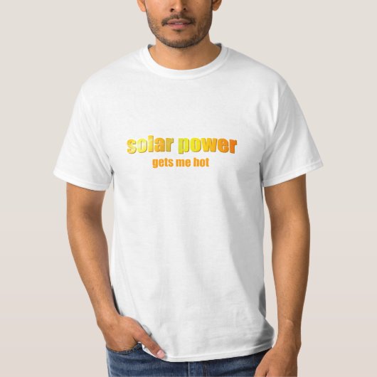 SolarPower heiß! Helle Shirts (Vorderseite)