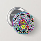 SolarPower: Sicher, sauber und unbegrenzt. Knopf Button (Vorne & Hinten)
