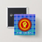 SolarPower zu den Leuten - Button (Vorne & Hinten)