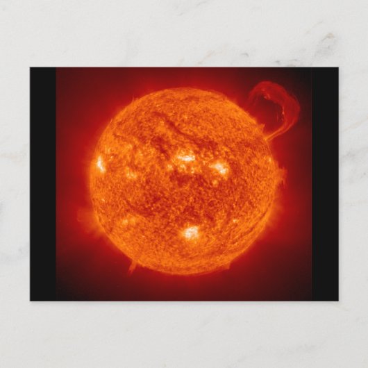 Solarprominenz - Die Sonne Postkarte (Vorderseite)