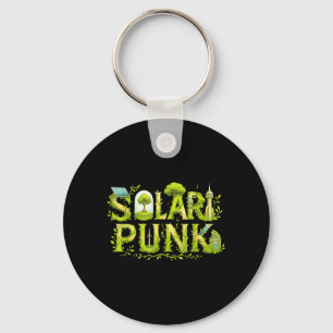 Solarpunk Science-Fiction Sci-Fi Öko Solar Punk Schlüsselanhänger