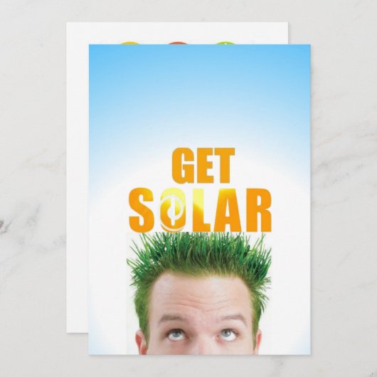 Solarsparen auf der Zuhause Postkarte (Vorne/Hinten)