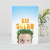 Solarsparen auf der Zuhause Postkarte (Stehend Vorderseite)