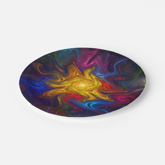 Solarspektrum Pappteller (Schrägansicht)