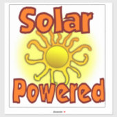 Solarstrom 14x14 aufkleber (Blatt)