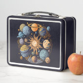 Solarsystem-Grafikdesign Metall Brotdose (Beispiel)