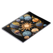 Solarsystem-Grafikdesign Notizblock (Linke Seite)