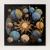 Solarsystem-Grafikdesign Puzzle (Horizontal)