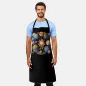 Solarsystem-Grafikdesign Schürze (Getragen)