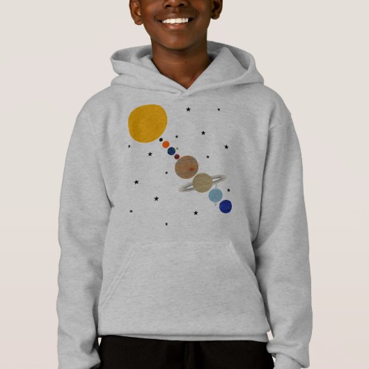 Solarsystem Lineup Hoodie (Vorderseite)