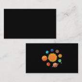 Solarsystem Planets Astronomie Weltraumwissenschaf Visitenkarte (Vorne/Hinten)