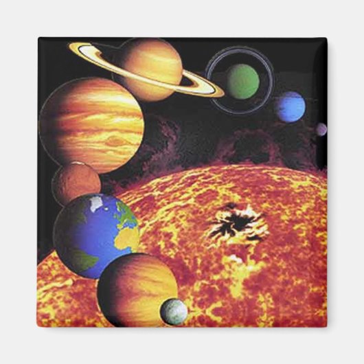 Solarsystem Planets Magnet (Vorne)