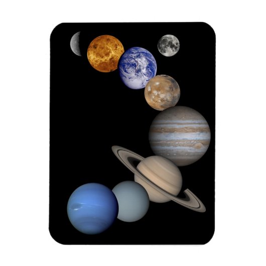 Solarsystem Planets Magnet (Vertikal)