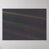 Solarsystem-Portrait - Erde als "blauer Punkt" Poster (Vorne)