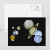 Solarsystem Postcard - Astronomie-Geschenk Postkarte (Vorne/Hinten)