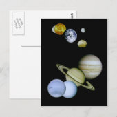 Solarsystem Postcard - Astronomie-Geschenk Postkarte (Vorne/Hinten)