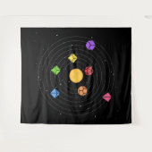 Solarsystem Würfel Set Astrologie Tabletop RPG Wandteppich (Vorderseite (Horizontal))