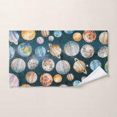 Solarsysteme für Wasserfarben im Weltraum Badhandtuch Set (Handtuch)