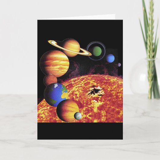 Solarsystemkarte Karte (Vorderseite)