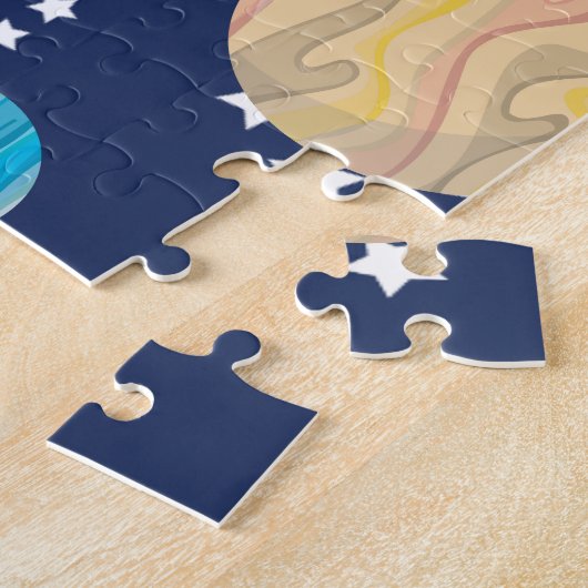 Solarsystems-Kindes personalisiert Puzzle (Seite)