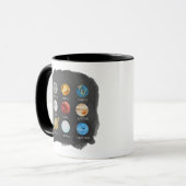 Solarsystemwatercolor-Tasse Tasse (Vorderseite Links)