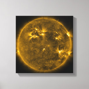 Solartätigkeit auf dem Sun 4 Leinwanddruck