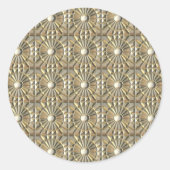 Solarveredelte Metalle Runder Aufkleber (Vorderseite)