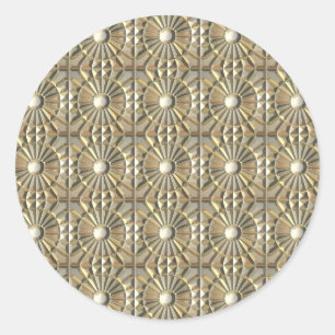 Solarveredelte Metalle Runder Aufkleber