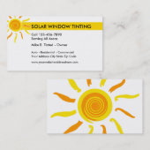 Solarwindows und Abtönen Visitenkarte (Vorne/Hinten)