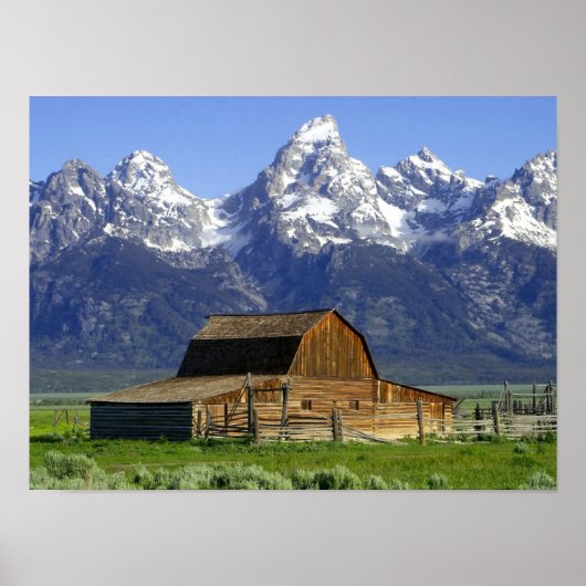 Solarzelle in Grand Tetons Poster (Vorne)