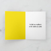 Solarzelle Sonnenblumen in Weizenfeld-Förderung Karte (Innenseite)