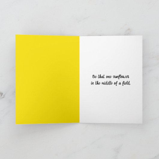 Solarzelle Sonnenblumen in Weizenfeld-Förderung Karte (Innenseite)