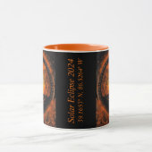 Solarzellen-Eclipse der Sun-GPS-Koordinaten Tasse (Zentrum)