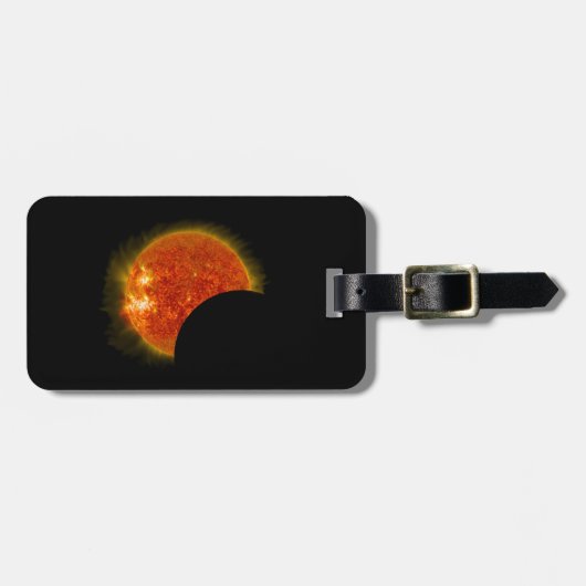 Solarzellen-Eclipse in Arbeit Gepäckanhänger (Vorderseite horizontal)