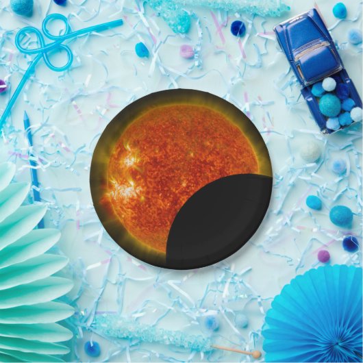 Solarzellen-Eclipse in Arbeit Pappteller (Party)